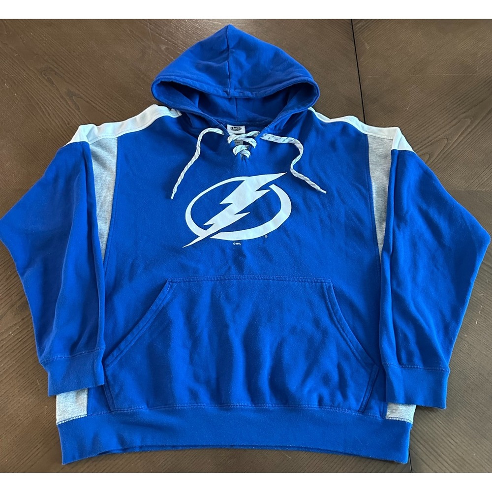 NHL Unisex Tampa Bay Lightning Sweatshirt Hoodie‎ Pullover Size XL
